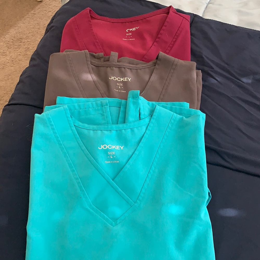 Mix & match jockey scrub tops